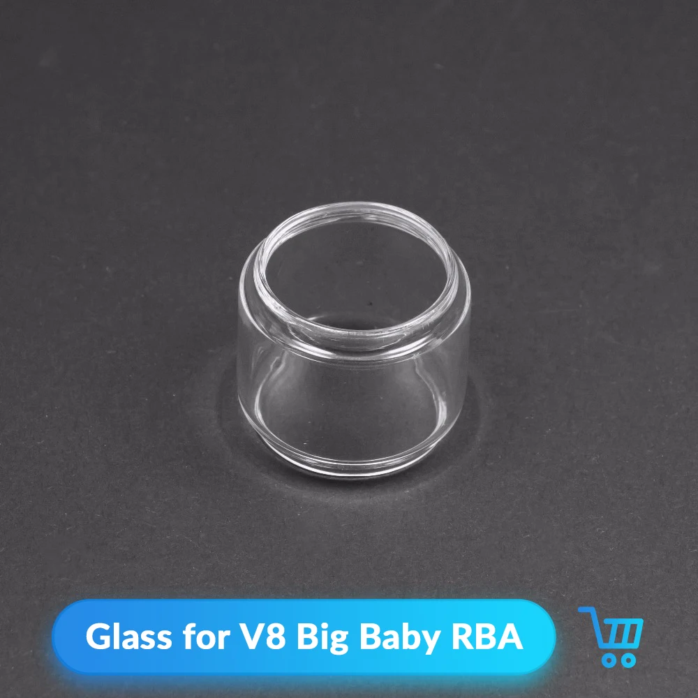 Volcanee 2 шт./лот сменная стеклянная трубка для V8 Big Baby RBA распылитель электронной