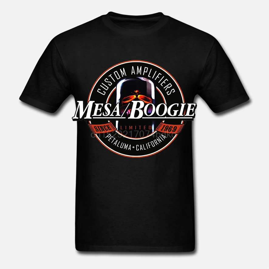 Меса Футболка Буги вдохновленные на заказ гитарные усилители мужские футболки с