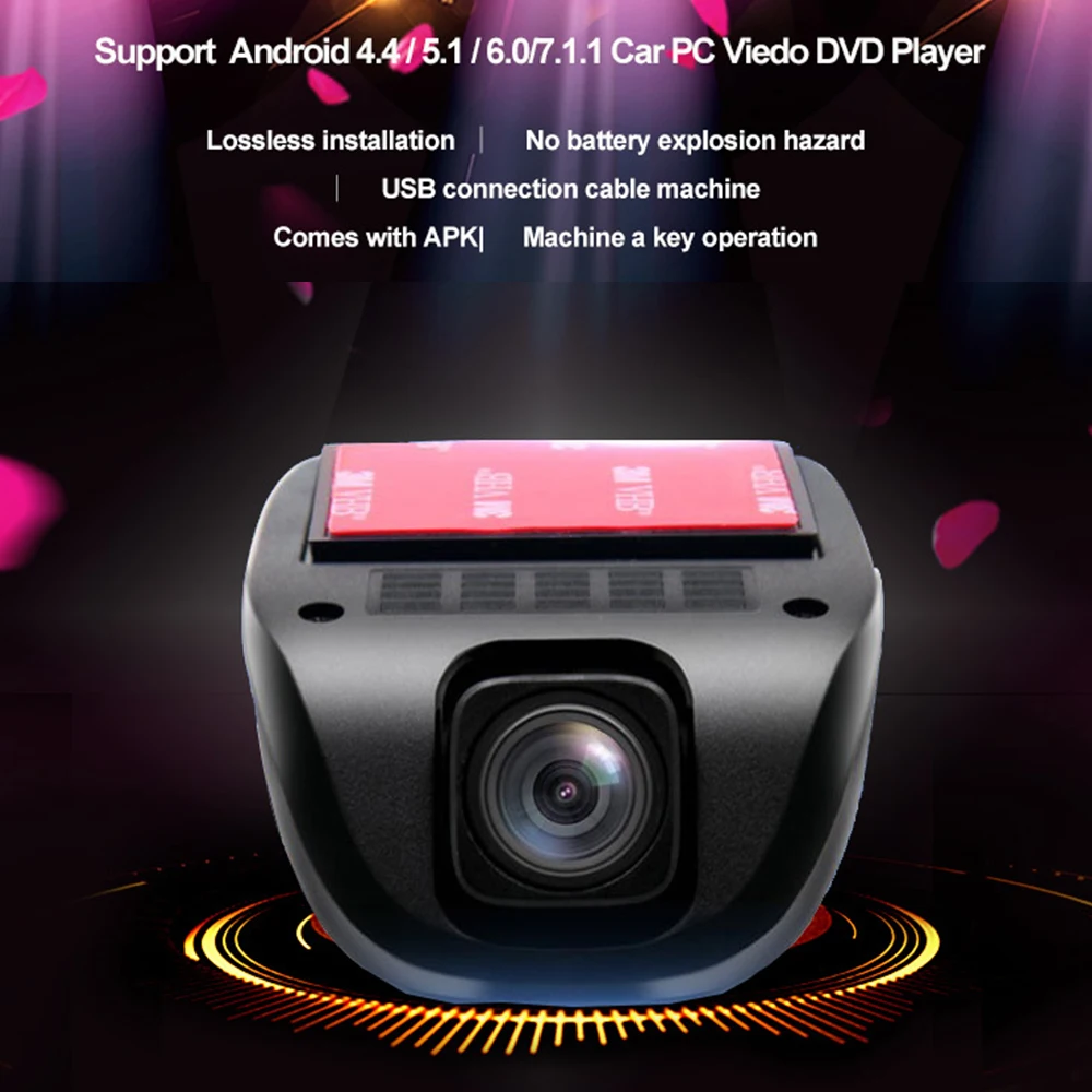 Автомобильное радио USB порт Автомобильная камера Dash Cam Full HD1080 dvd плеер 2 0 DVR для Android