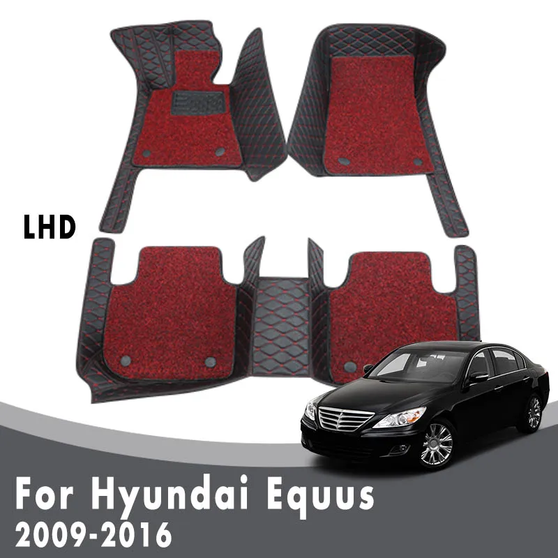

Double Layer Wire Loop Car Floor Mats For Hyundai Equus 2016 2015 2014 2013 2012 2011 2010 2009 Luxury Carpets Interior Parts
