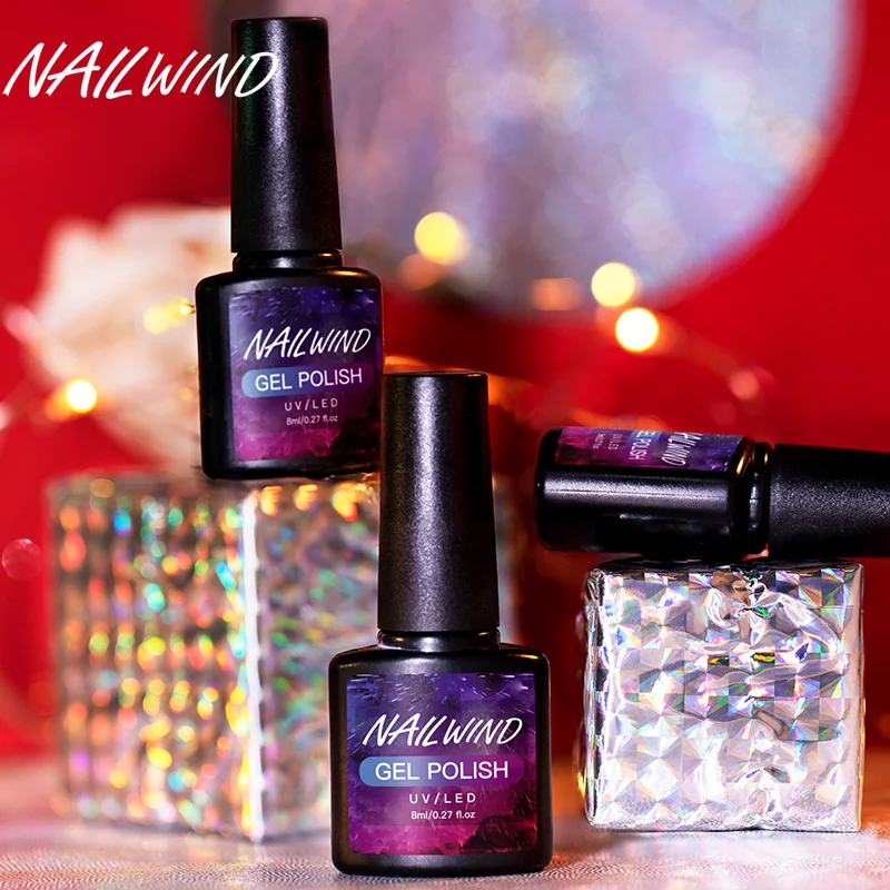 NAILWIND Gel Nail Polish 8ml Varnish Semi Permanent All For Manicure Art Glitter Nails UV | Красота и здоровье
