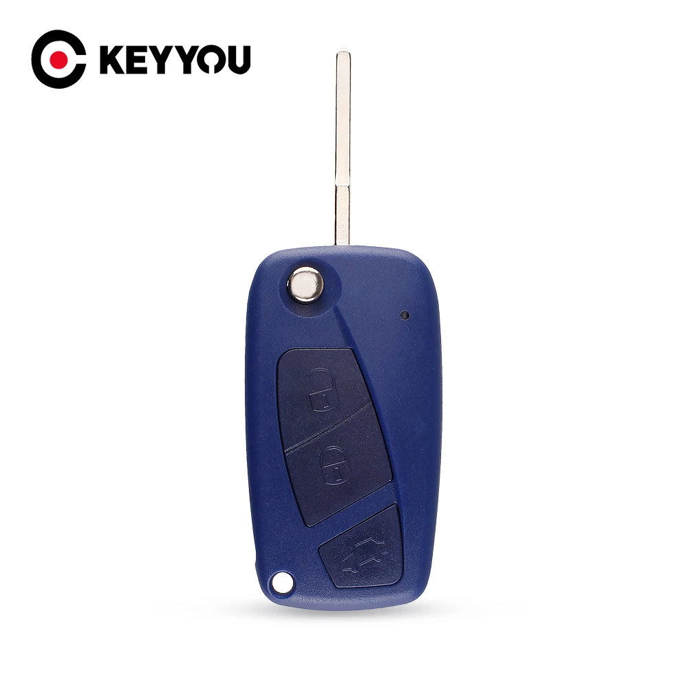 Брелок KEYYOU для FIAT Punto Ducato Stilo Panda Idea Doblo Bravo без ключа чехол с 3 кнопками декодер 22