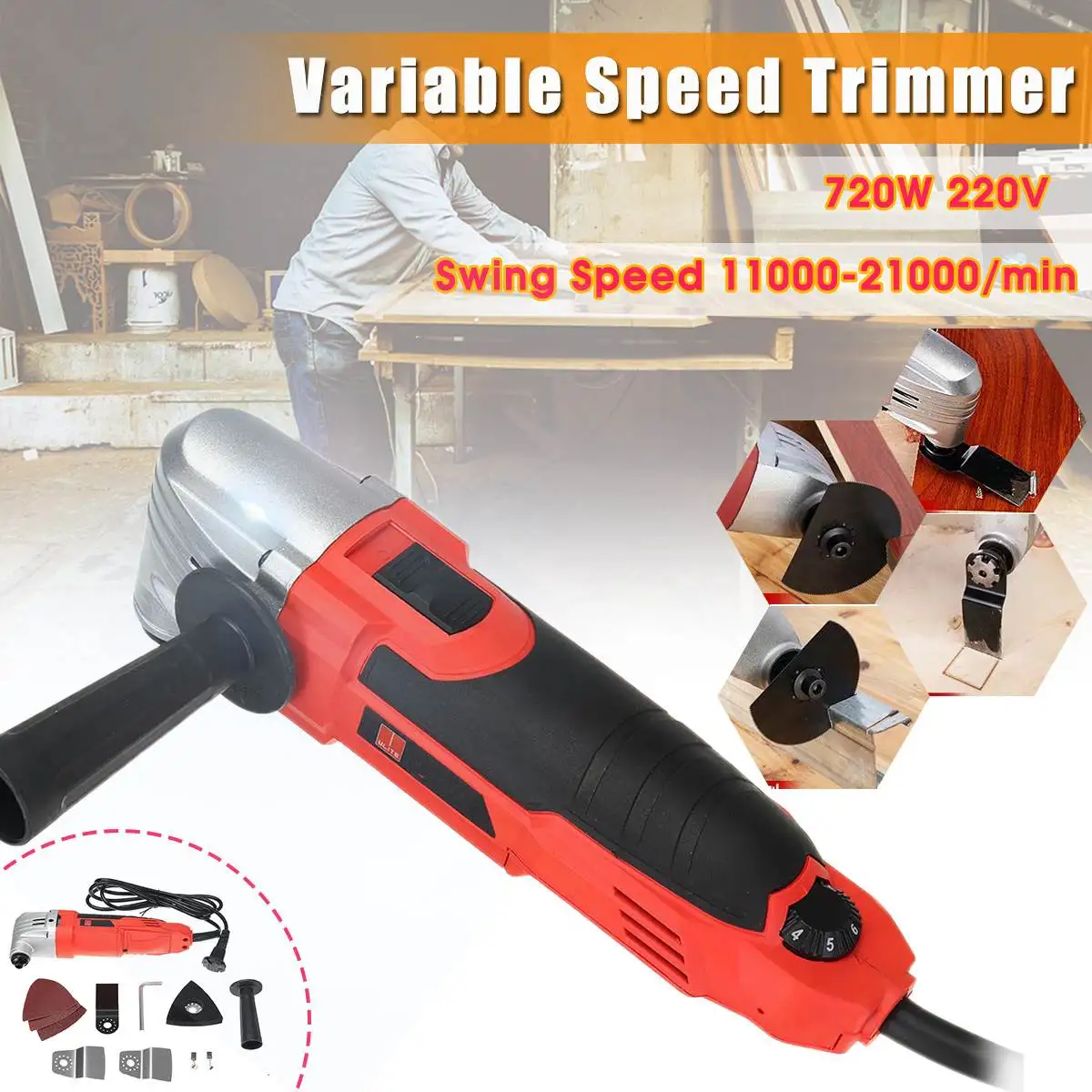 Шлифовальный станок Drillpro 720 Вт 220 В 6 скоростей|Полировщики| |