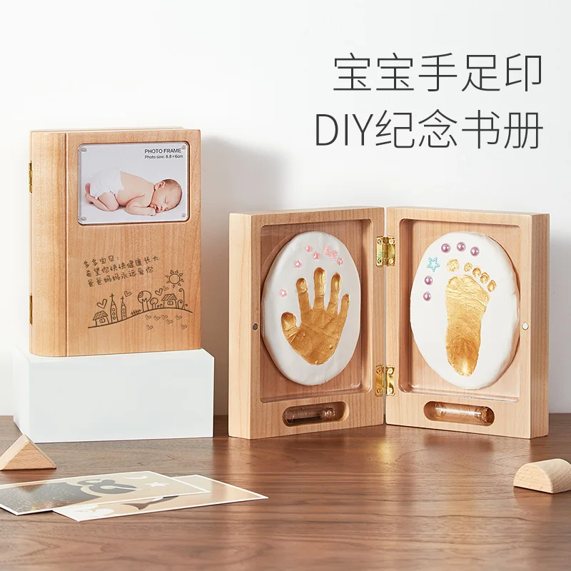 

Подушка Inkpad детская для рук и ног, сувенир с эмбриальными волосами, фоторамка для новорожденных, с принтом рук, следов, Перманентная