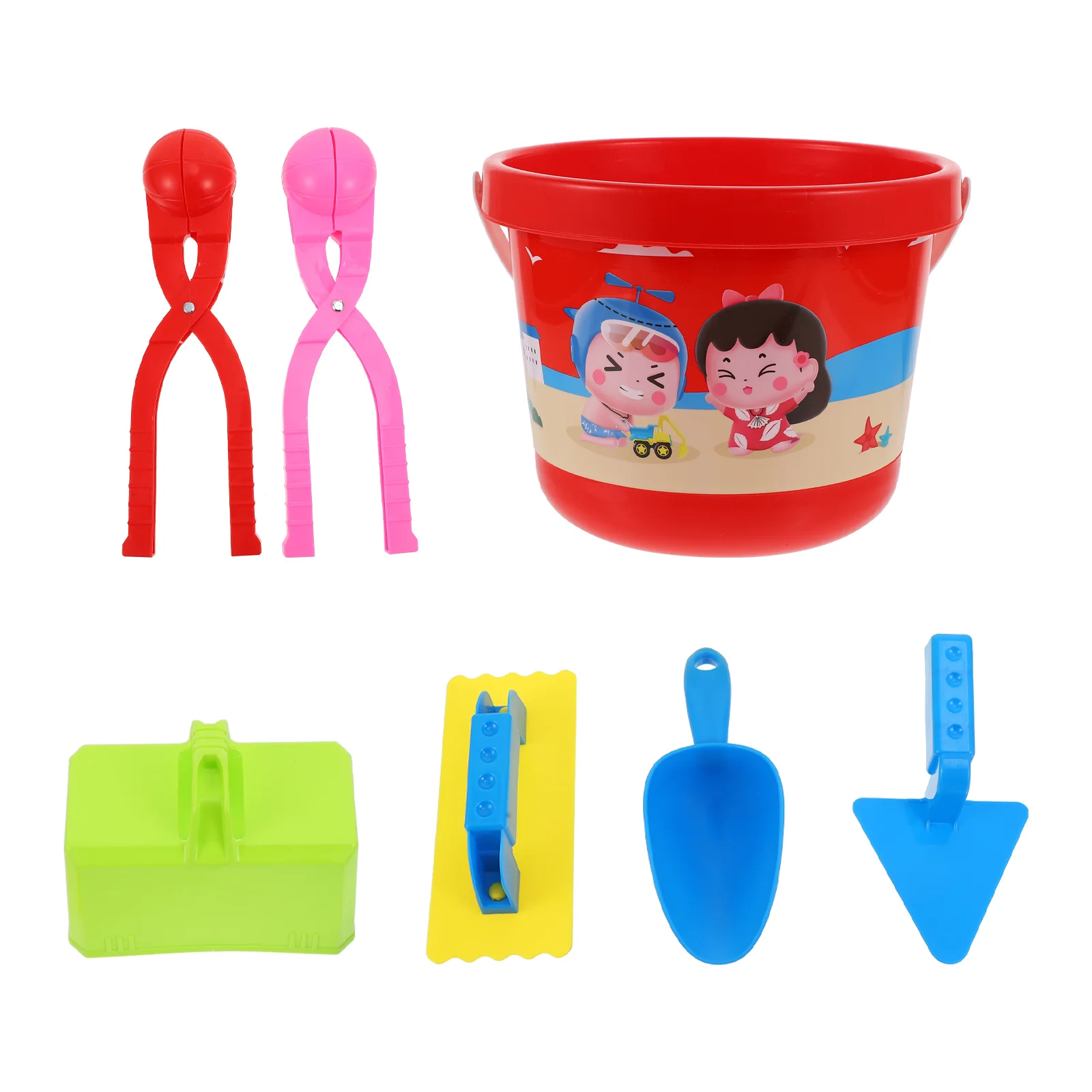 

1 Набор инструмент для изготовления снежного мяча игра с песком (случайный цвет)