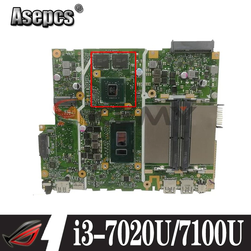 

Материнская плата для ноутбука Asus X507U X507UB X507UBR x507hid Y5000UB со стандартным стандартом/7100U CPU MX110 2G-GPU 100% полностью протестирована