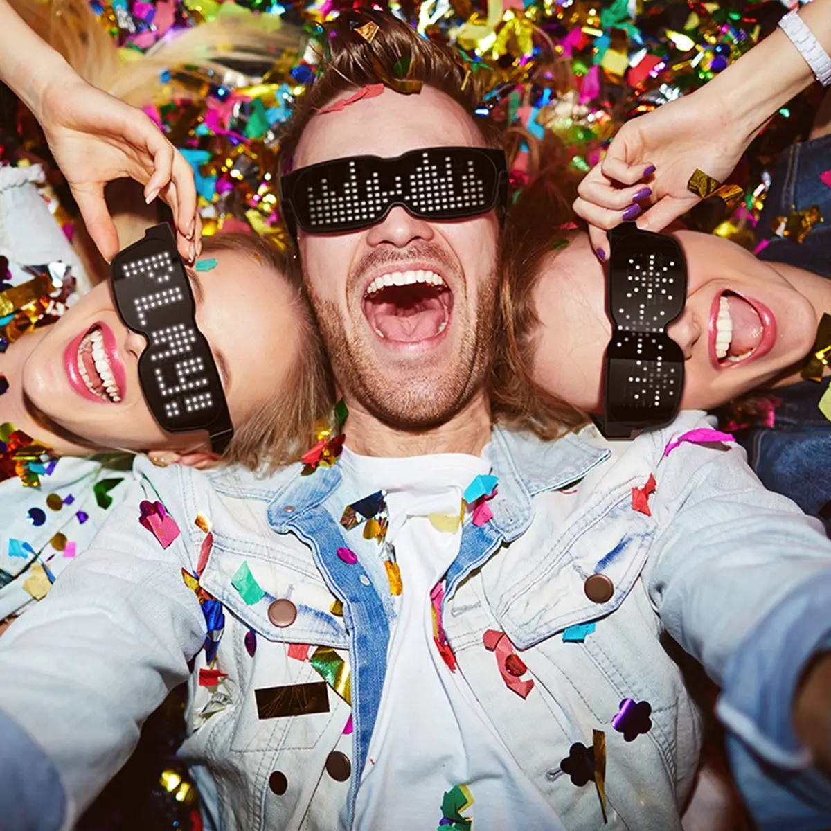 Светодиодный светильник BT для очков с зарядным кабелем сцены вечерние