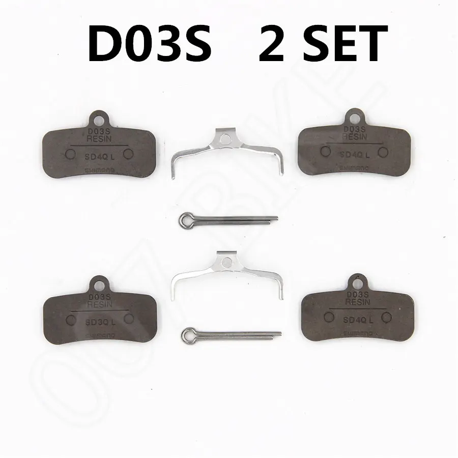 SHIMANO H03C Металлические тормозные колодки DEORE XT ST ZEE H03A H01A D01S D03S охлаждающие плавники Ice Tech тормозные колодки M8020 M820 M640 тормозные колодки - Цвет: D03S Resin ice 2 SET