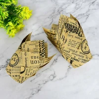 50pcs newspaper style cupcake liner baking cup for wedding party caissettes tulip muffin cupcake cake decor tool muffin wrap