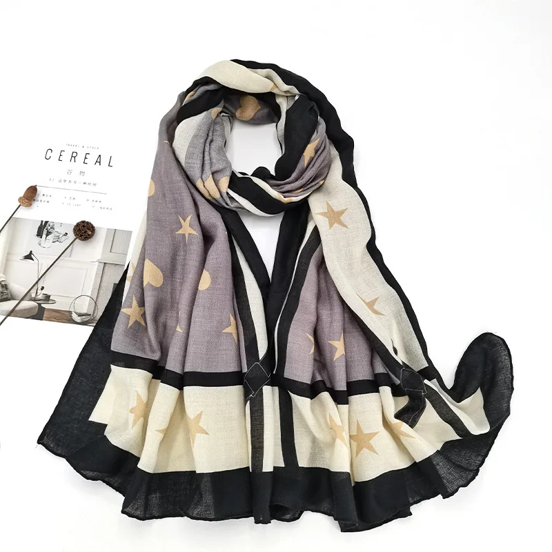 

2021 Spring Autumn Fashion Plaid Viscose Shawl Scarf Lady High Quality Wrap Pashmina Stole Bufandas Muslim Hijab Snood 180*90Cm
