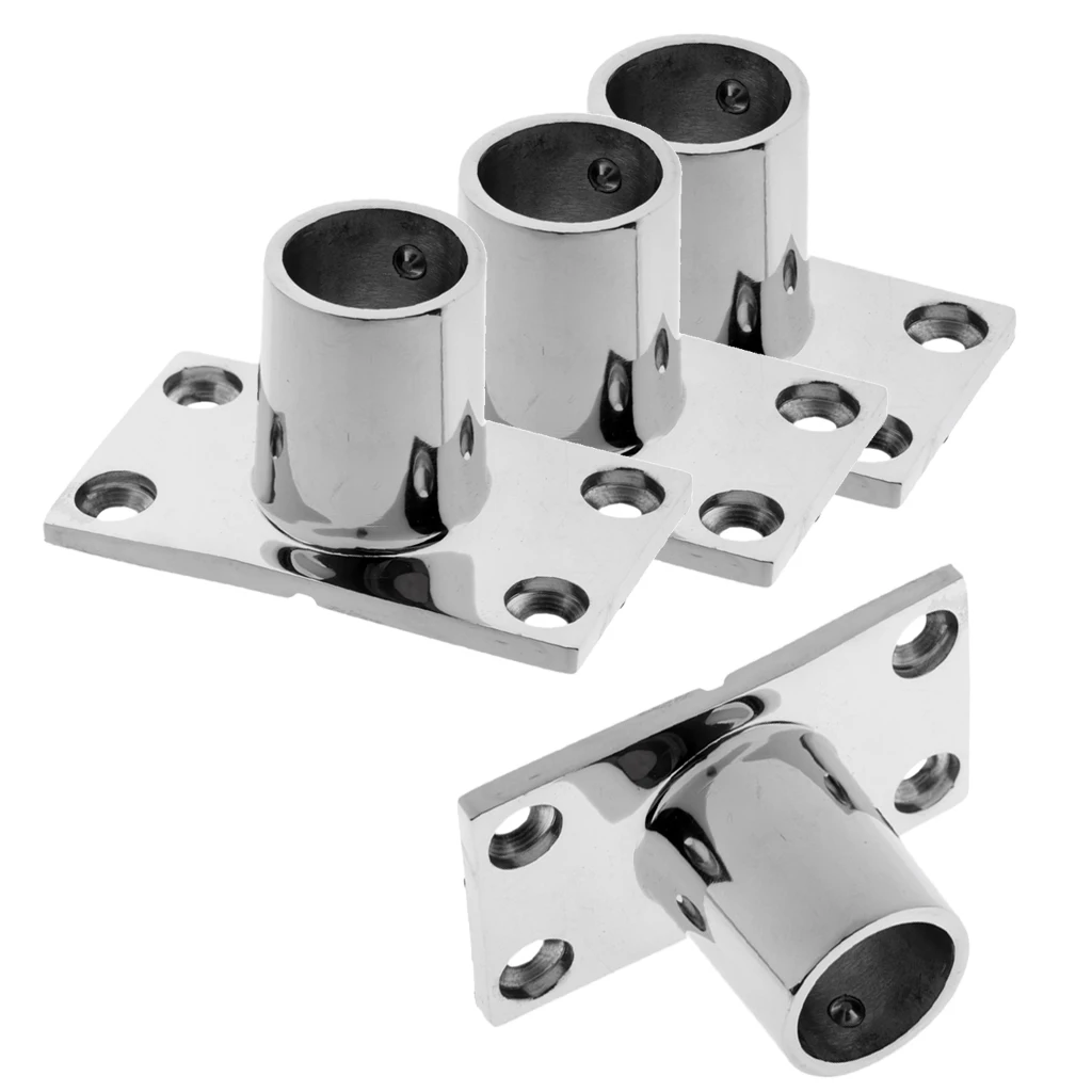 

Pack of 4 Heavy Duty Marine Boats Handrail Hand Rail Hardware Fitting 90 Degree Rectangular Base for 1 icnh 25mm Tube