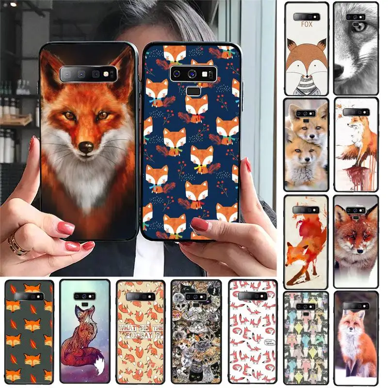 TOPLBPCS чехол для телефона с изображением животных и лисы Samsung Galaxy A310 A3 A6 plus A7 A750 A8 A9 10