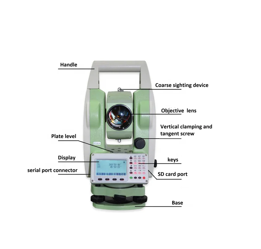 

Hot selling 400m/600m/800m reflectorless sunway total station ATS-120A/low price topcan total station
