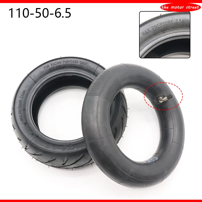 

11 inch 90/65-6.5 Front Tire 110/50-6.5 Rear Tyre Inner Tube Bent Valve For 49cc Mini Dirt Bike E Scooter Mini Motorcycle