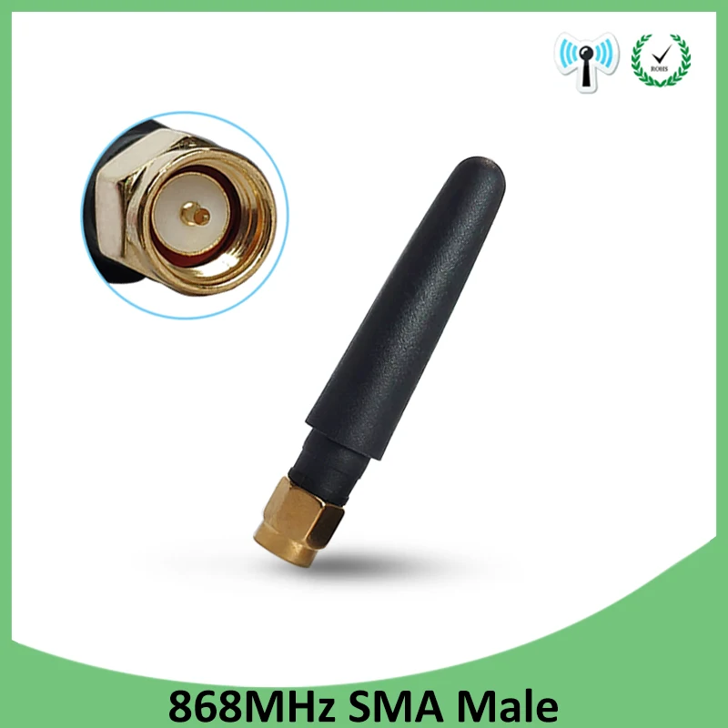 1 шт. антенна 868 МГц 915 3dbi SMA Штекерный разъем GSM наружный Ретранслятор Сигнала
