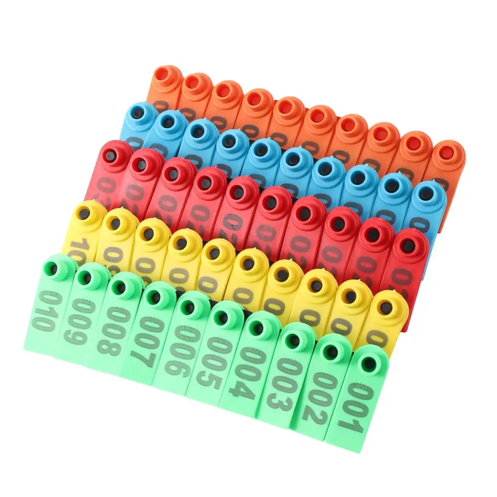 

No. 1-500 Sheep ear tag Signs with the word ear Laser Typing Copper head earrings Farm animal identification card