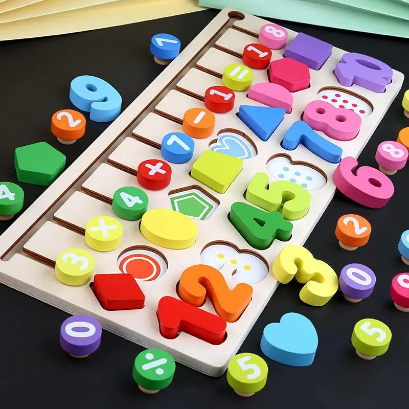 

Детские Игрушки для раннего развития четыре в одном обучающая доска интересная цветная форма когнитивные многофункциональные обучающие и...