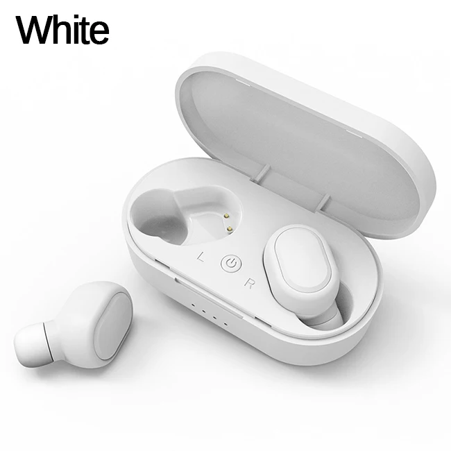 M1 White M1 HIFI TWS Bluetooth наушники IPX6 водонепроницаемые V5.0 беспроводные наушники для Xiaomi Android IOS с зарядным устройством 350 мАч - Цвет: M1 White