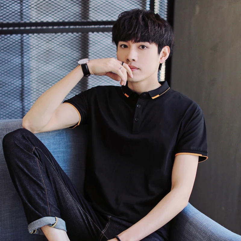 Брендовые мужские рубашки-поло MuLS летние модные хлопковые с защитой от усадки