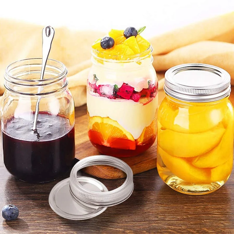 

30 Packs Canning Lids, Regular Mouth Lids and Bands for Mason Jar, Stainless Steel Lids, Split-Type Lids Leak Proof