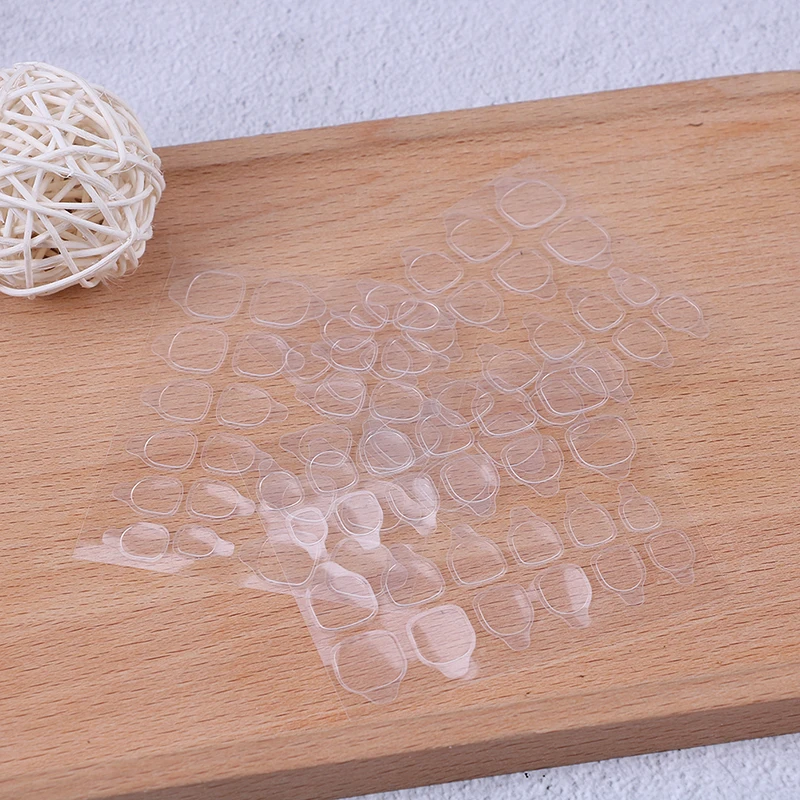 24 шт/лист Двухсторонняя клейкая лента прозрачная Инструменты Нейл-арт для