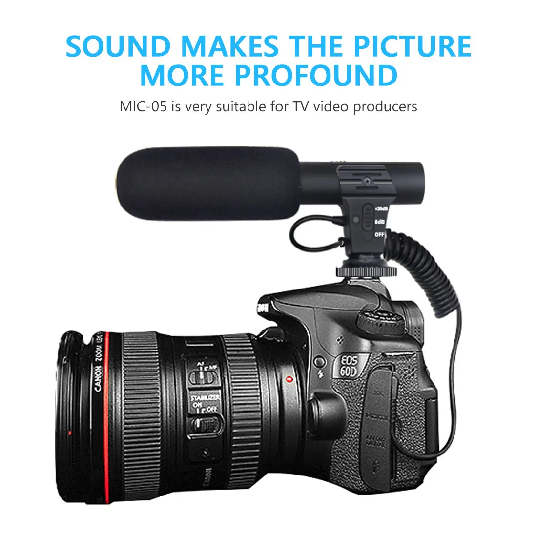 Stereo Camcorder Microphone DSLR Camera Microfone Digital Video Recording 3.5mm Audio Plug Professional | Электроника