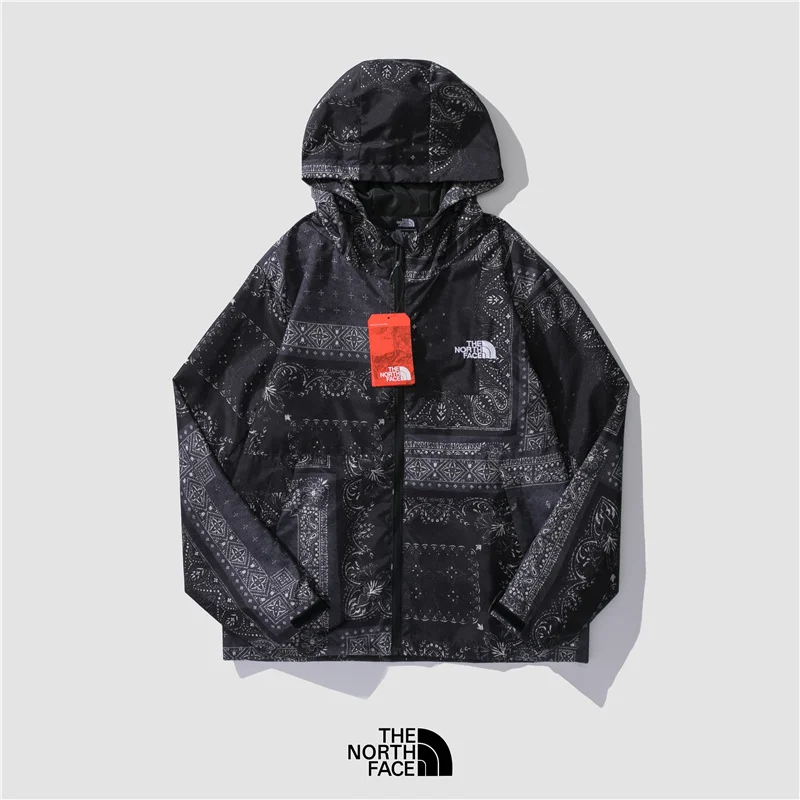 

Новая ветрозащитная и водонепроницаемая куртка The North Face TNF, Спортивная уличная Мужская и Женская куртка, ветровка с капюшоном