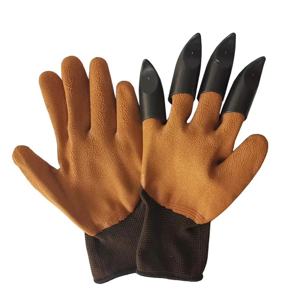 

1 Pair Garden Gloves 4 ABS Plastic Garden Rubber Gloves With Claws Quick Easy to Dig and Plant For Digging Planting Plant flower