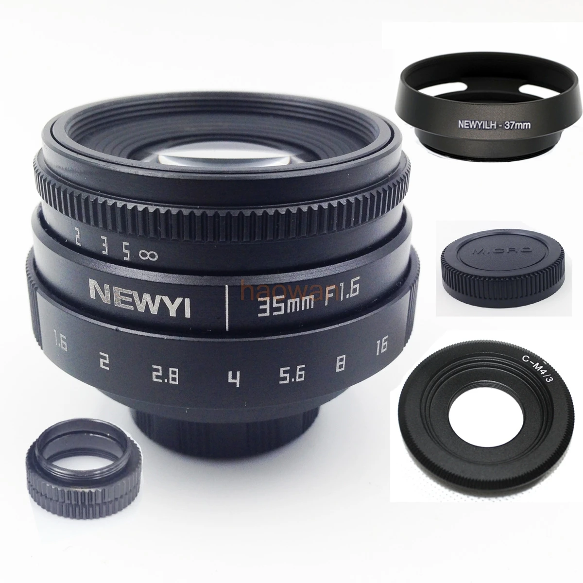 35 мм F1.6 CCTV c крепление объектива для M4/3 gf6 em5 em1 gh5 gx8 FX xt20 xt1 EOSM sony nex a7 a6500 a6300 n1 PQ