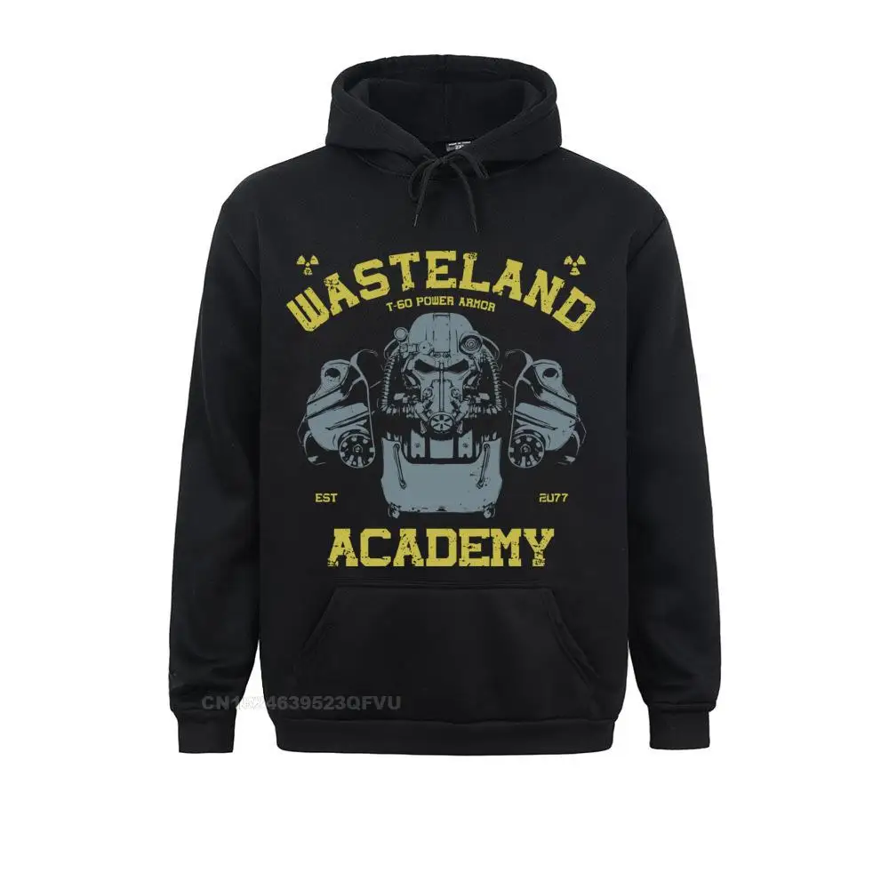 Fallout T-60 Academy Game Sweater Mens Cotton Fabric Autumn Round Neck Pullover Hoodie 2021 Funny Hoodies Print 3D