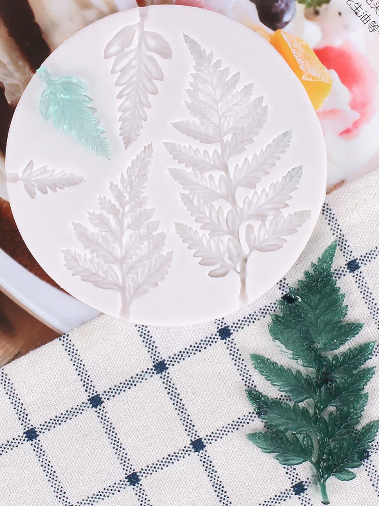 

Mimosa Flower Leaf Fondant Cake Silicone Beautiful Flower Wedding Baking Mold Mousse Sugar Craft Icing Mat Pastry Tools