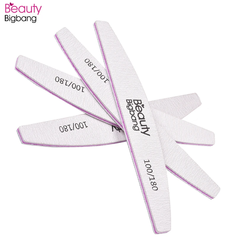 Пилка для ногтей Beautybigbang 2 шт. 100/180 шлифовальный буфер блок педикюра маникюра