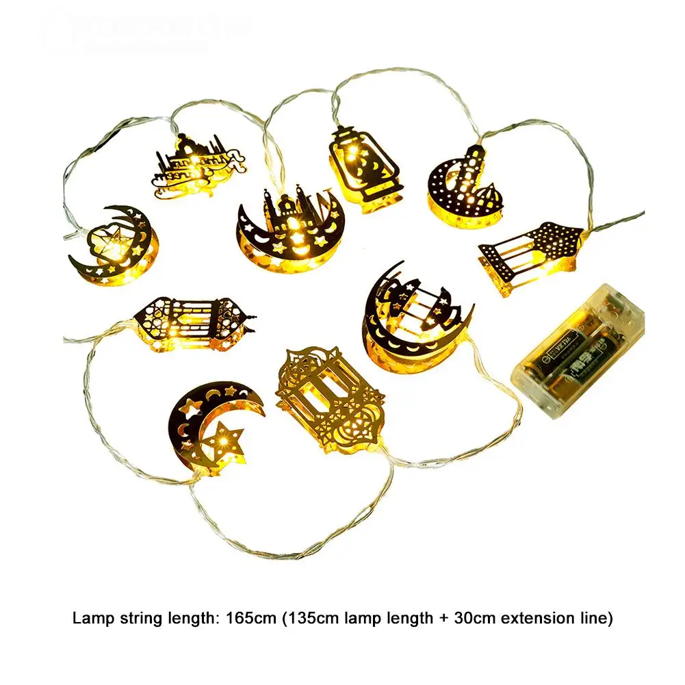 

Ramadan Decorations Moon Star Led String Lights EID Mubarak Decor For Home Islam Muslim Event Party Supplies Eid al-Fitr Decor