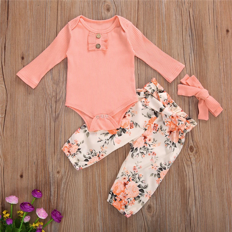 Детская одежда для маленьких девочек однотонная Цвет с О-образным вырезом