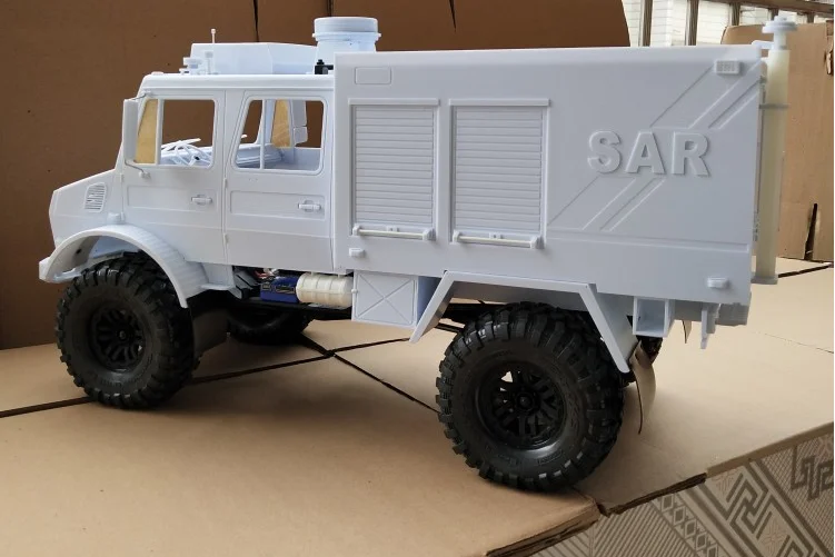 RC автомобиль Umimog пожарная машина жесткий корпус подходит для 1/10 весы
