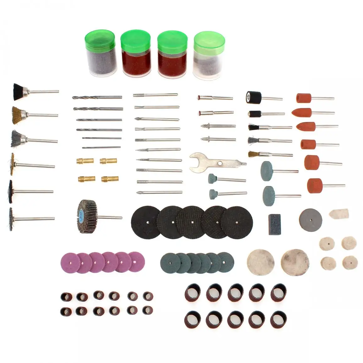 

161pcs Electric Grinding Cutting Polishing Engraving Rotary Drill Accessorries Bit Tool Set Disc Sandpaper Circle Abrasive Wheel