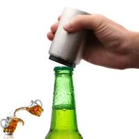 1pcs magnetic automatic beer corkscrew stainless steel wine corkscrew portable bar tool kitchen gadgets