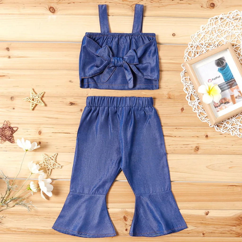 Летняя одежда для новорожденных девочек однотонный жилет без рукавов с бантом на