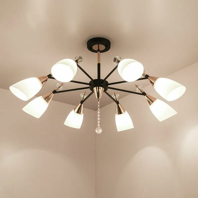 

Хрустальный стеклянный подвесной светильник, современный домашний светильник для гостиной, спальни, декоративное освещение для ресторана mx11091423