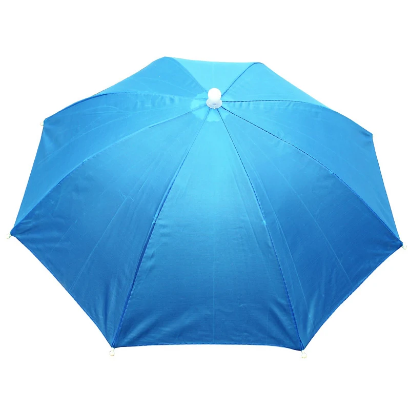 Sky blue 20 шт./лот складной солнечный зонт шляпа походные кепки для рыбалки Кемпинг Пеший Туризм головной убор шляпа солнцезащитный козырек шляпы-зонтики - Цвет: Sky blue