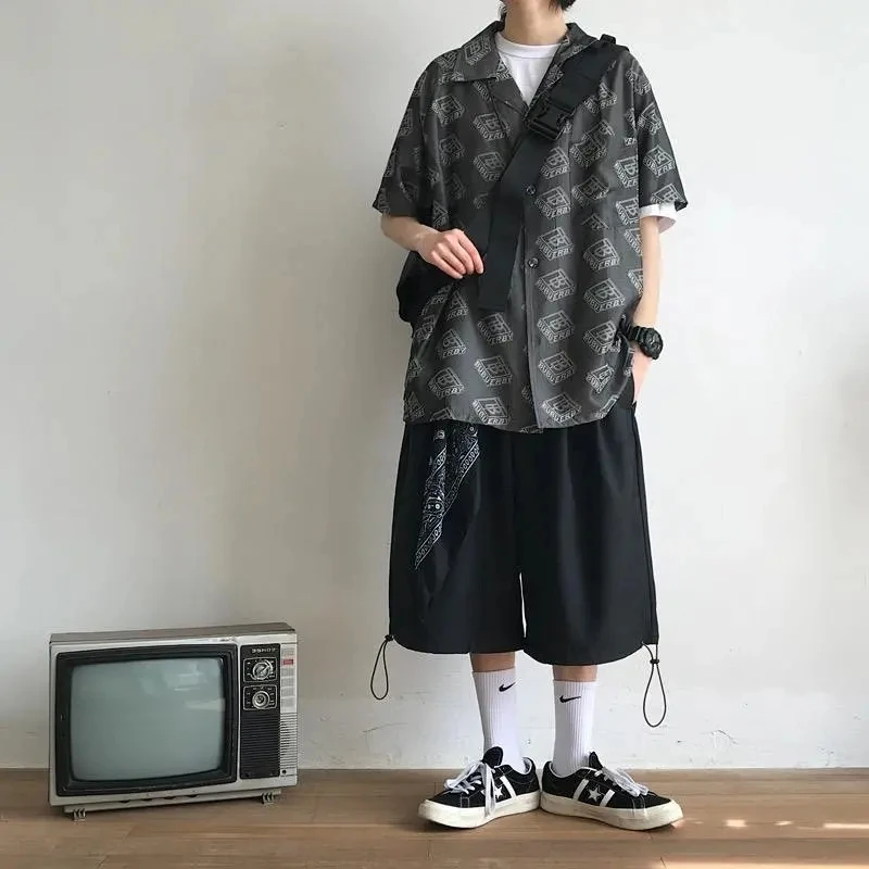 Летние новые японские шорты мужские и женские студенческие Свободные