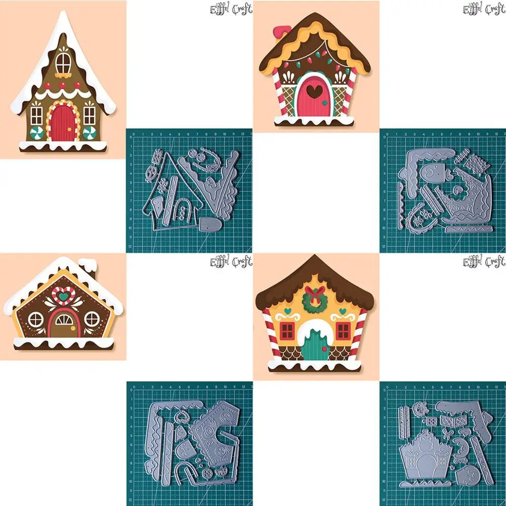 Рождественский пряничный домик комплект Craft Бумажные матрицы Cut для изготовления