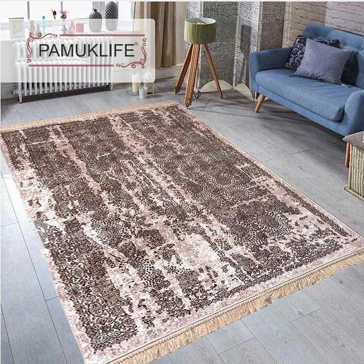 Pamuklife искусственная кожа на нескользящей основе ковер Милан коричневый