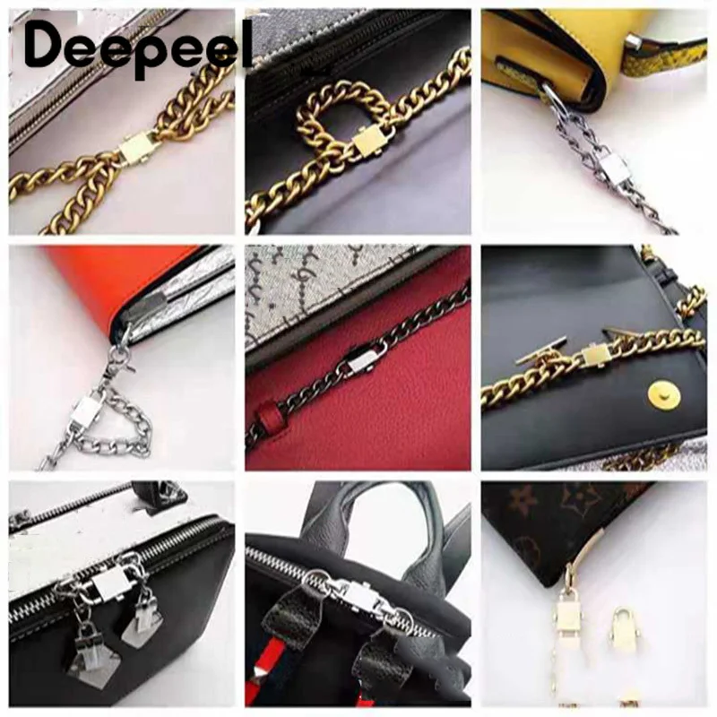 

Deepeel 2/5pcs 12X32mm Metal Chain Adjustment Buckles Bags Change Length Hook DIY Keychain Hang Snap Buckle Accessory BF458