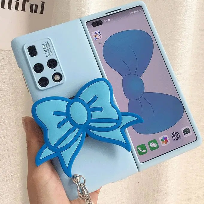 

Чехол для телефона Huawei matex2, защитный чехол с бантом и веревкой, складной чехол для экрана x2, Женский чехол с героями мультфильмов