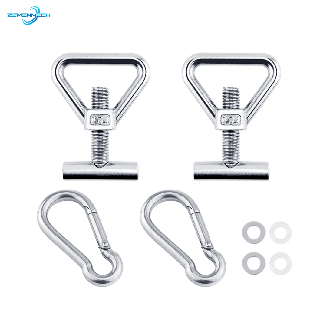 

2PC Load Securing Set Cover Rails Eye Nuts Screws Luggage Mount Tie Down for Boat RV Caravan Camper VW T5/T6 304 Stainless Steel