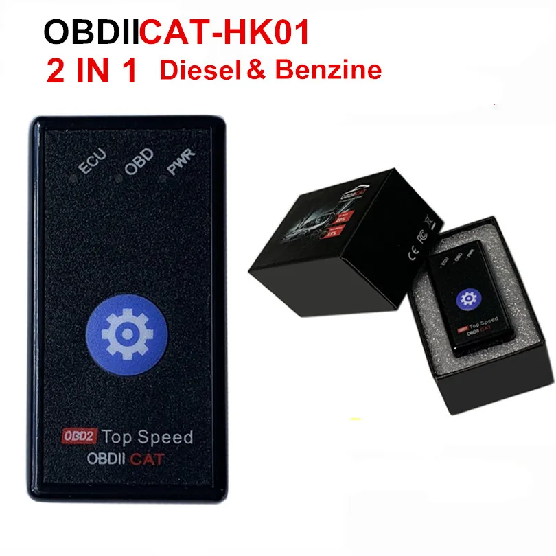 

OBDIICAT-HK01 Super OBD2 Nitro OBD EcoOBD2 ECU Chip Tuning Box Plug NitroOBD2 Eco OBD2 Car 15% Fuel Save More Power dropshipping