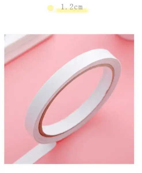 1.2cm width 1,2 м двусторонняя клейкая декоративная тканевая лента для лица Papeleria, школьные канцелярские принадлежности, канцелярские принадлежности, канцелярские принадлежности - Цвет: 1.2cm width