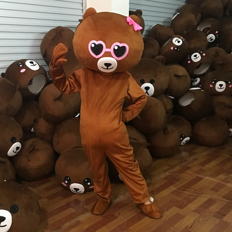 Милый костюм талисмана коричневого медведя, костюмы для костюмированной вечеринки, нарядное платье, верхняя одежда, рекламная одежда, карнавал, Хэллоуин, Рождество - Цвет: Style 14