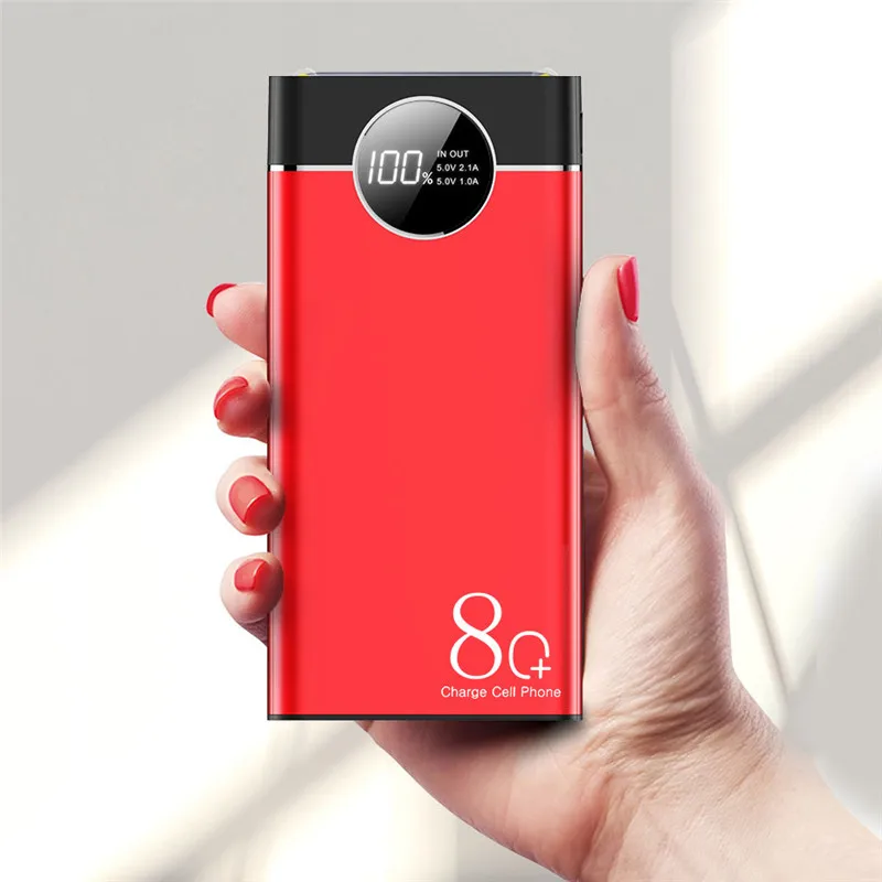 

10000mAh/20000mAh Power Bank for Sumsung IPhone Xiaomi Portable Phone Fast Charger Watch digital Display Travel Charger